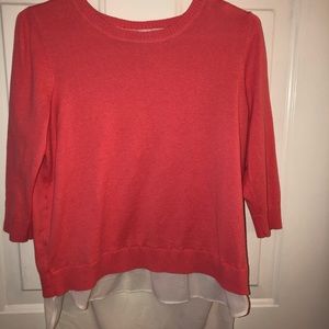 Layered look. Cute sweater size Large